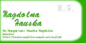 magdolna hauska business card
